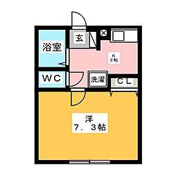 ワンルームピコ 1Kの間取図画像