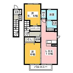 ショコラ・デ・フォレ 2LDKの間取図画像