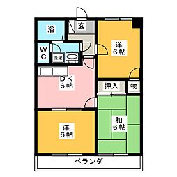 キャスリオン東刈谷 3DKの間取図画像