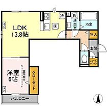 シェーヌアーブル 105 ｜ 愛知県春日井市柏原町１丁目114-1（賃貸アパート1LDK・1階・49.25㎡） その2