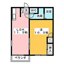 ライラックハイツＢ棟  ｜ 愛知県春日井市朝宮町１丁目（賃貸アパート1LDK・2階・45.89㎡） その2