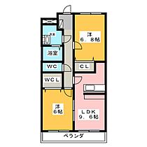 メイプルハイツ  ｜ 愛知県春日井市町田町２丁目（賃貸マンション2LDK・4階・55.70㎡） その2