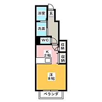 エヴァーグリーンII  ｜ 愛知県春日井市味美町３丁目（賃貸アパート1K・1階・35.01㎡） その2