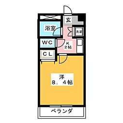 間取図画像 1K