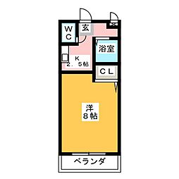 間取図画像 1K