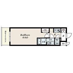 S-RESIDENCE勝川駅前 1Kの間取図画像