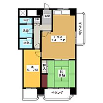 ショウザンビル  ｜ 愛知県津島市橘町３丁目（賃貸マンション2LDK・5階・65.86㎡） その2