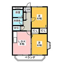 サン・ファミーユII  ｜ 愛知県津島市兼平町１丁目（賃貸マンション2LDK・1階・47.79㎡） その2