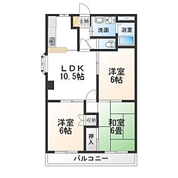 ファインロイヤル 3LDKの間取図画像