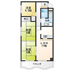 フローレンスイトウ 3LDKの間取図画像