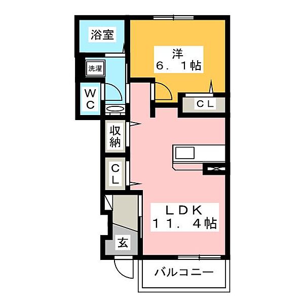 パインアベニューII ｜愛知県豊川市御油町西沢(賃貸アパート1LDK・1階・44.22㎡)の写真 その2