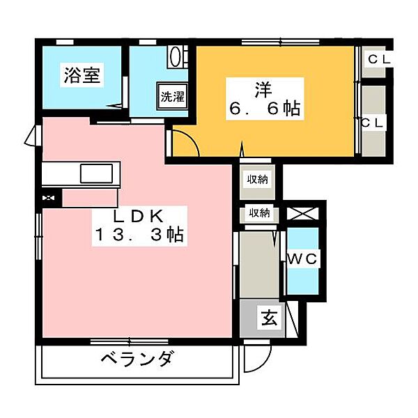 ディアコート蔵子7　Ｃ棟 ｜愛知県豊川市蔵子７丁目(賃貸アパート1LDK・1階・47.61㎡)の写真 その2