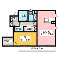 メルベーユ桜  ｜ 愛知県豊川市桜町２丁目（賃貸アパート1LDK・1階・49.29㎡） その2