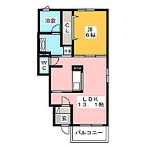 ヴェール・アンジュ　Ａ  ｜ 愛知県豊川市川花町１丁目（賃貸アパート1LDK・1階・45.09㎡） その2