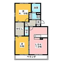 アイリス  ｜ 愛知県豊川市小坂井町欠山（賃貸アパート2LDK・1階・58.40㎡） その2