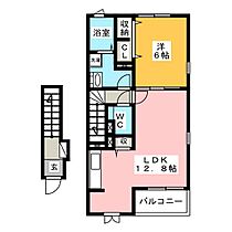 プルメリア　Ａ  ｜ 愛知県豊川市谷川町中道（賃貸アパート1LDK・2階・49.14㎡） その2