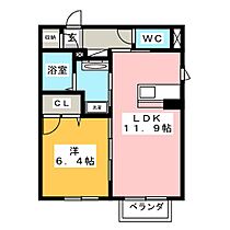 ミライエ  ｜ 愛知県豊川市下野川町２丁目（賃貸アパート1LDK・1階・45.00㎡） その2