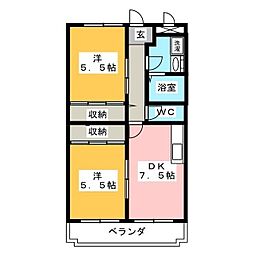 間取図画像 2DK