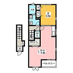 ビオーラ奏1 1LDKの間取図画像