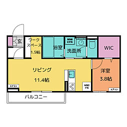 D-Square四ツ谷 1LDKの間取図画像
