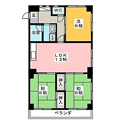 アイビーハイツ 3LDKの間取図画像