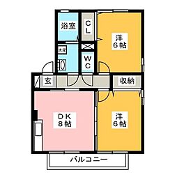 🉐敷金礼金0円！🉐アムール財木屋　Ｂ