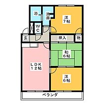 マンションミズホ  ｜ 愛知県豊田市瑞穂町１丁目（賃貸マンション3LDK・2階・66.50㎡） その2