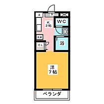 サンライズ中原  ｜ 愛知県豊田市京町２丁目（賃貸マンション1K・2階・20.68㎡） その2