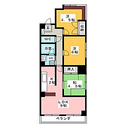 ビレッジ挙母 3LDKの間取図画像