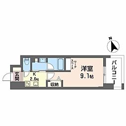 リレーブ豊田 1Kの間取図画像