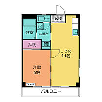 クリスタル  ｜ 愛知県安城市里町１丁目（賃貸マンション1LDK・3階・34.92㎡） その2