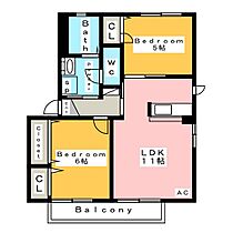 シャーメゾンＳＡＫＵＲＡＩ　B  ｜ 愛知県安城市桜井町貝戸尻（賃貸アパート2LDK・2階・49.80㎡） その2