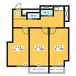 ライジングサン安城の間取図画像