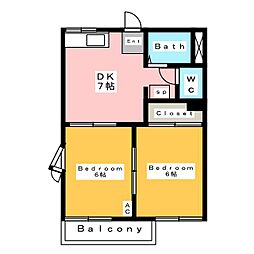 🉐敷金礼金0円！🉐グリーンコーポ石橋　Ｂ