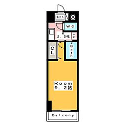 A・City三河安城東町 1Kの間取図画像