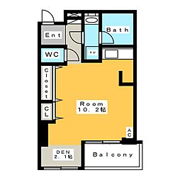 suiteS ワンルームの間取図画像