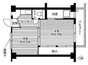 ビレッジハウス塔野地　3号棟  ｜ 愛知県犬山市大字塔野地字長見（賃貸マンション2K・2階・28.98㎡） その2