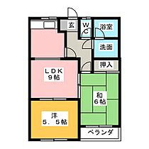 サンシャイン上坂  ｜ 愛知県犬山市上坂町３丁目（賃貸マンション2LDK・2階・44.76㎡） その2