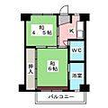 ビレッジハウス塔野地1号棟3階2.9万円
