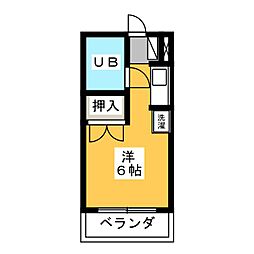 Rinuyama ワンルームの間取図画像