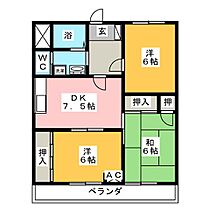 オリオン南王  ｜ 愛知県豊田市土橋町６丁目（賃貸マンション3DK・2階・59.75㎡） その2