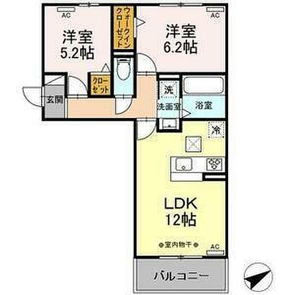 GRAND　D-ROOM浄水　S棟 101｜愛知県豊田市浄水町伊保原(賃貸アパート2LDK・1階・53.76㎡)の写真 その2