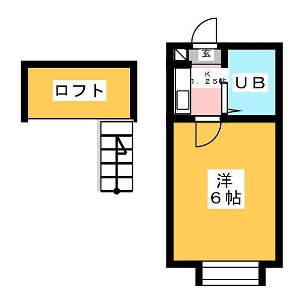 メンフィスコスモ21 ｜愛知県豊田市大林町１６丁目(賃貸アパート1K・2階・14.45㎡)の写真 その2