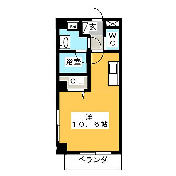 レジデンスウインド山の手 ｜愛知県豊田市山之手４丁目(賃貸マンション1R・6階・28.98㎡)の写真 その2