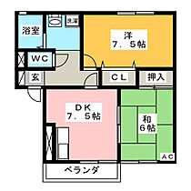 セジュール宝町　Ａ棟  ｜ 愛知県豊田市宝町玉泉（賃貸アパート2DK・2階・48.69㎡） その2