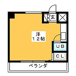 リバーサイド前田 ワンルームの間取図画像