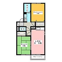 ファミール上条　Ｂ  ｜ 愛知県安城市上条町吹付（賃貸アパート2LDK・2階・50.30㎡） その2