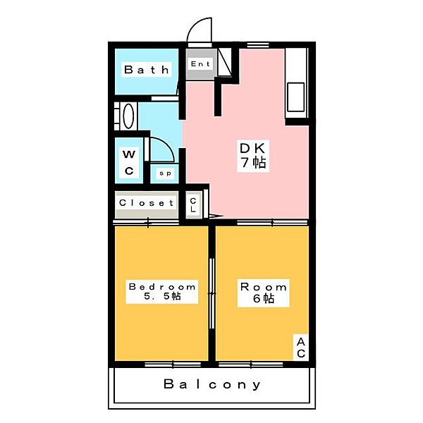 ディアスクレール　Ａ ｜愛知県碧南市志貴崎町４丁目(賃貸アパート2DK・1階・40.30㎡)の写真 その2