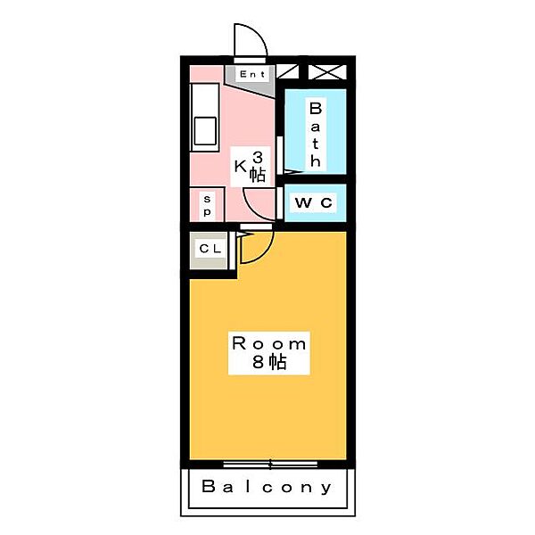 アップルヒルズ　3 ｜愛知県安城市三河安城本町１丁目(賃貸マンション1K・3階・24.00㎡)の写真 その2