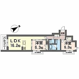 間取図画像 2LDK